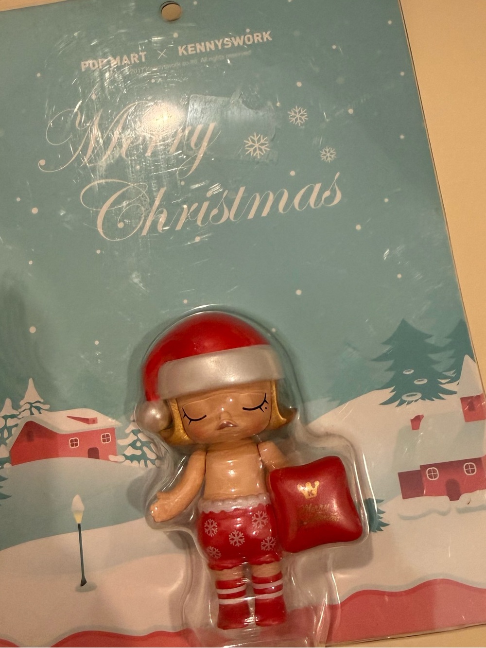 Molly Merry Christmas Sleeping Baby Hangcard